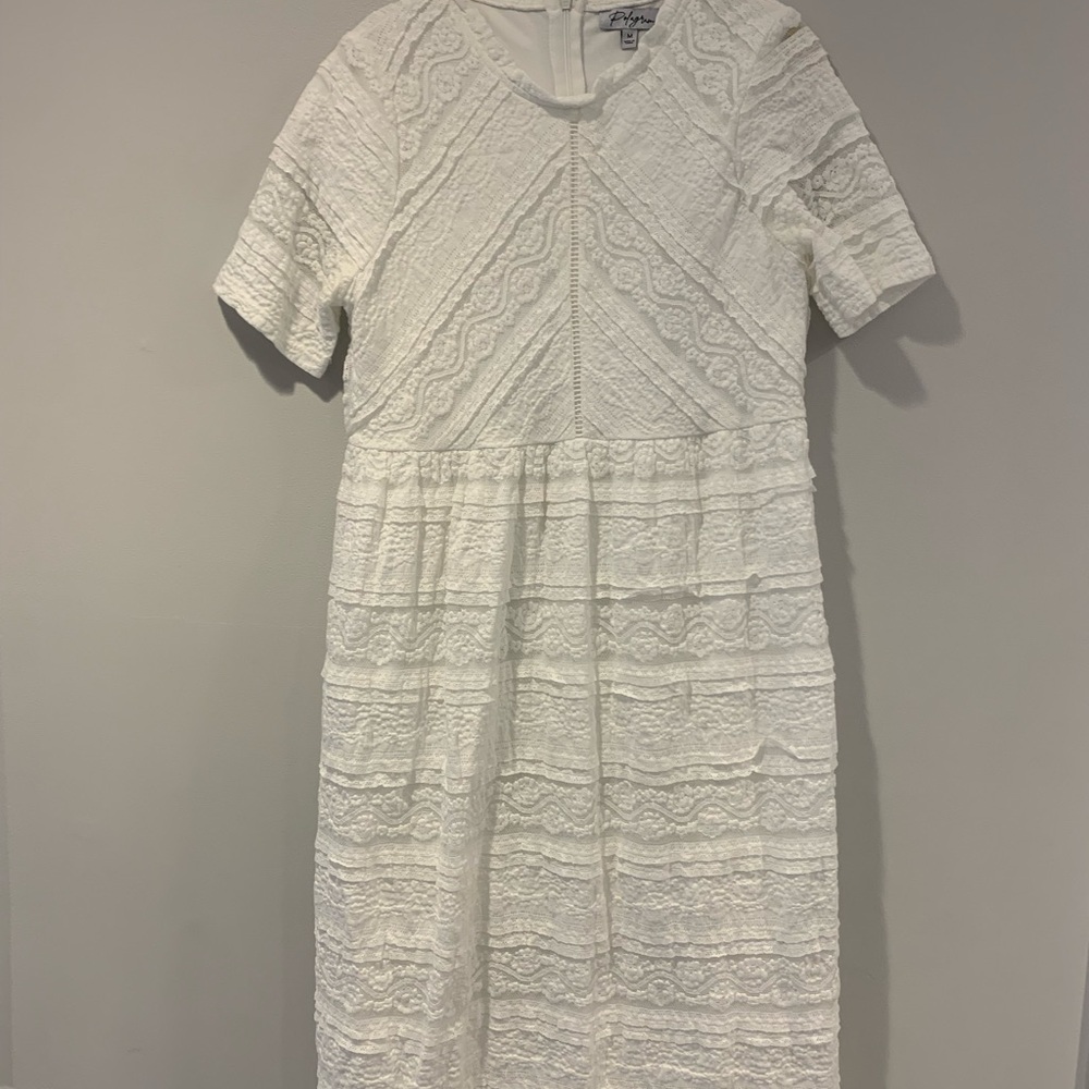 Elegant White Lace Dress